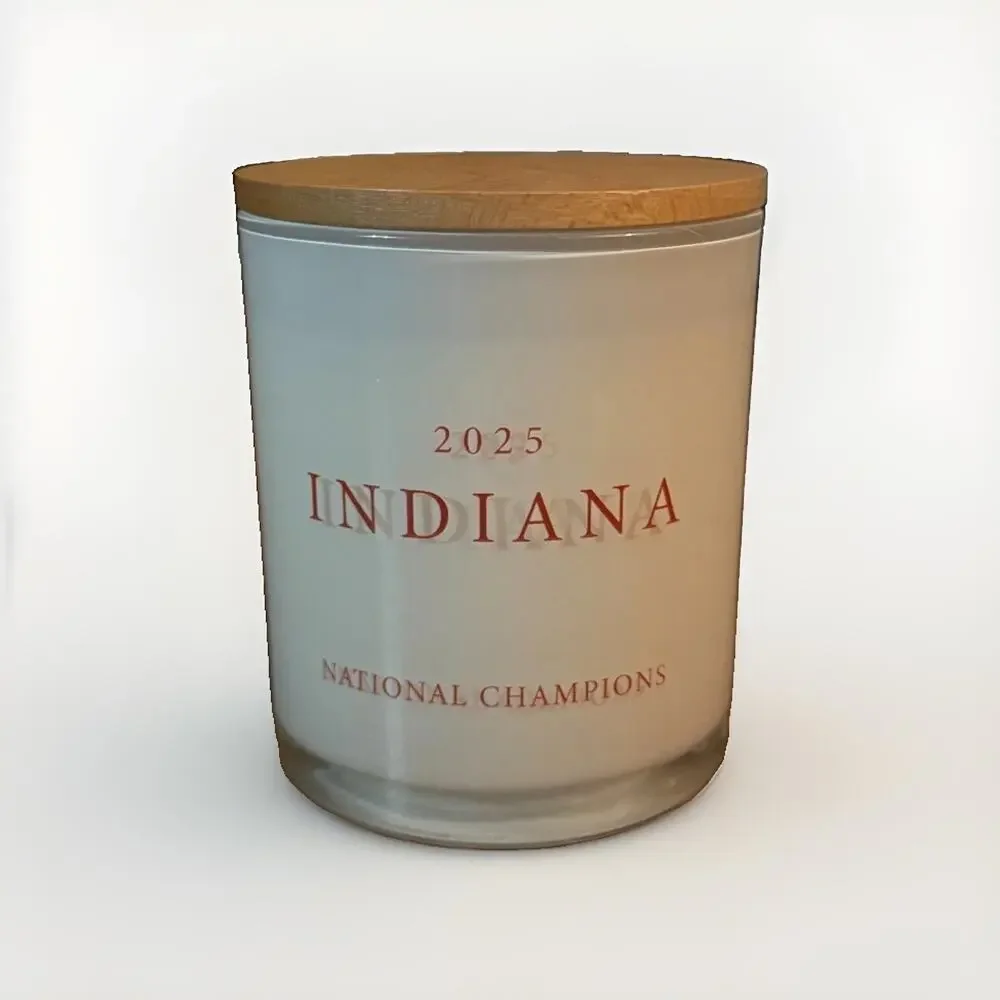 Indiana University 2026 National Championship Vintage Unique Vanilla Candle